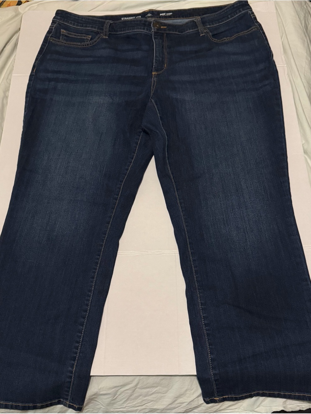 #180 St. John's Bay Dark Blue Straight Leg Women’s Jeans